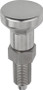 Kipp K0632.001308 | Indexing Plungers, Pull Knob, All Stainless Steel, Style A, Metric