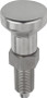 Kipp K0632.001105 | Indexing Plungers, Pull Knob, All Stainless Steel, Style A, Metric