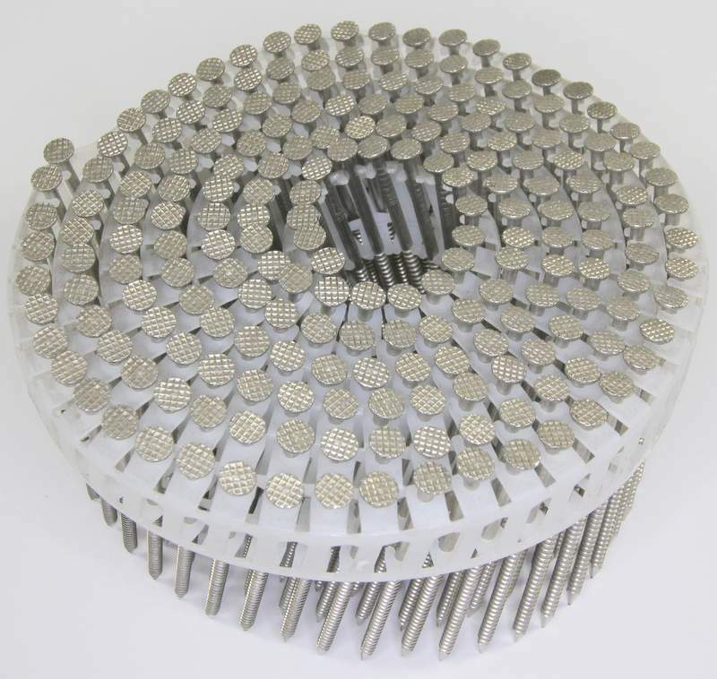 Category image 15° SS (304) Ring Shank Fiber Cement Siding Nails