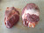 Picture of two pork hearts