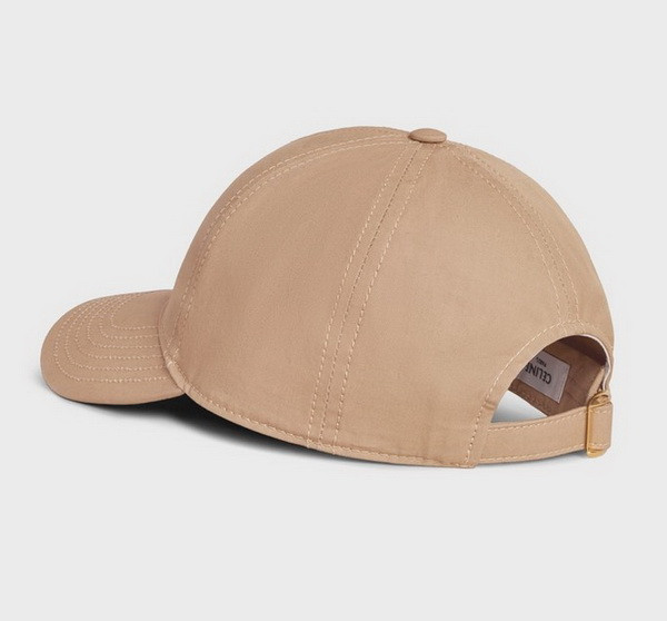 25AW CELINE キャップCASQUETTE TRIOMPH ベージュ Celine Triomphe Baseball Cap In Cotton Beige