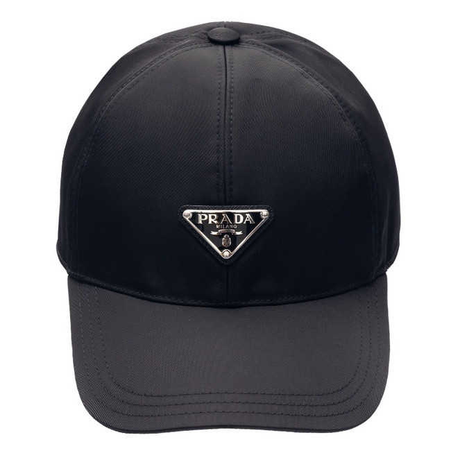 帽子 PRADA Re-Nylon Logo Baseball Cap Black Prada Re-Nylon Logo Black Baseball Cap Mens Hat
