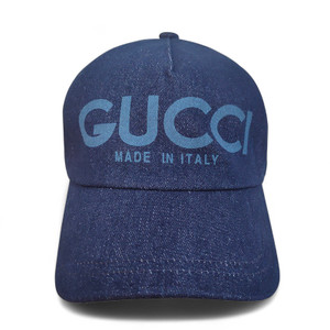Gucci GG Canvas Dark Blue Denim Baseball Caps