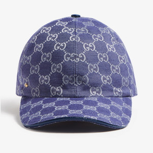 New Gucci GG Canvas Blue Baseball Cap