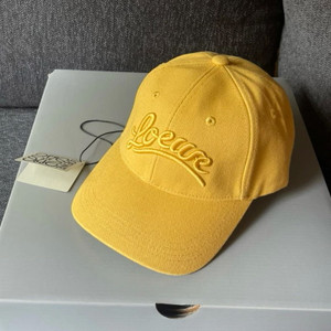 Loewe Embroidery Yellow Baseball Cap in Canvas
