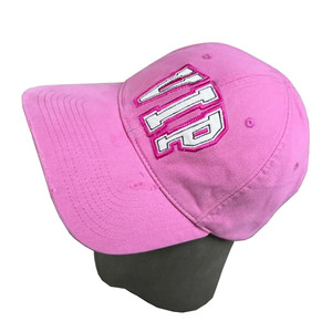 Balenciaga Vip Logo Cotton Baseball Cap Pink