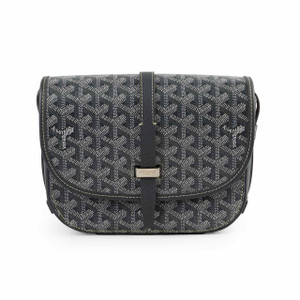 Goyard Belvedere PM Crossbody Shoulder Bag Black/ Grey