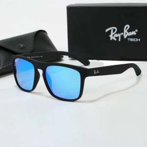Ray-Ban Justin Classic Sunglasses in Blue Mirror Lenses