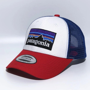Patagonia P-6 Logo Trucker Hat - Red, White & Blue Men's Outdoor Hats