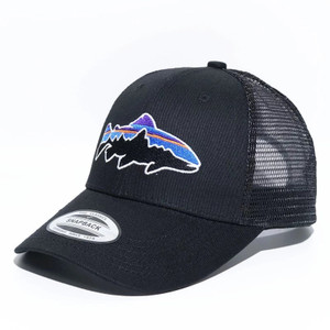 Patagonia Classic Black Trout Fly Fishing Mesh Trucker Cap