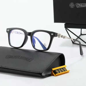 Chrome Hearts COX UCKER Glasses - Classic Black Luxury Eyewear