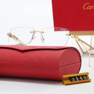 Cartier Panthere Rimless Glasses - Luxury Gold & Clear Eyewear