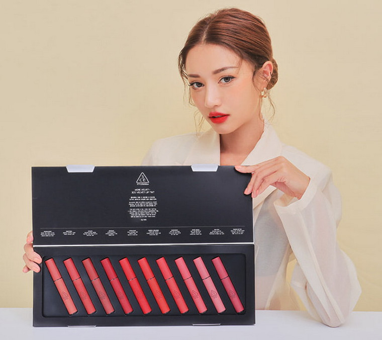 3CE 3 Concept Eyes Stylenanda Velvet Lip Tint Kit 10 Color Set