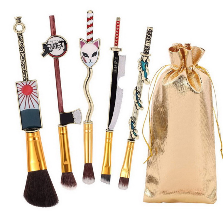 Professional Naruto Makeup Brushes Set 5pcs Cosmetic Anime Peripheral Naruto