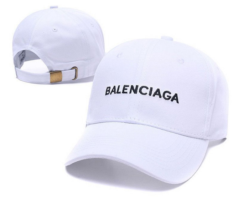 Balenciaga Embroidered Logo Baseball Cap Men's Hat White