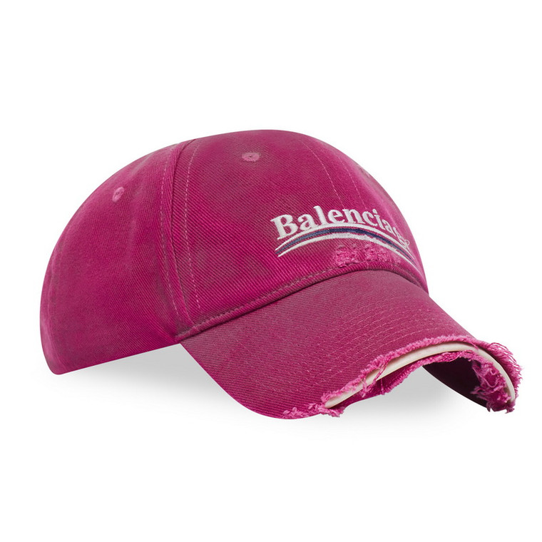 Balenciaga Distressed Political Campaign Pink Cap