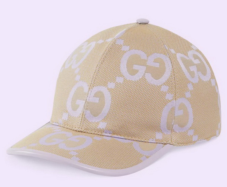 Gucci Beige and lilac jumbo GG Canvas Cap