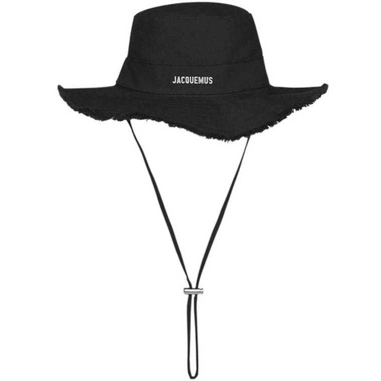 Jacquemus Le Bob Artichaut Black Cotton Bucket Hat