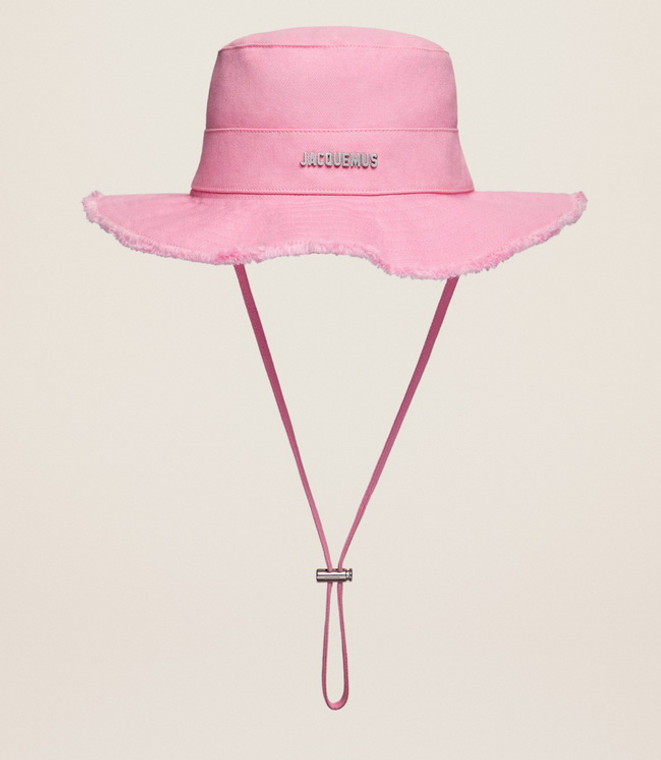 Jacquemus Le Bob Artichaut Pink Cotton Bucket Hat