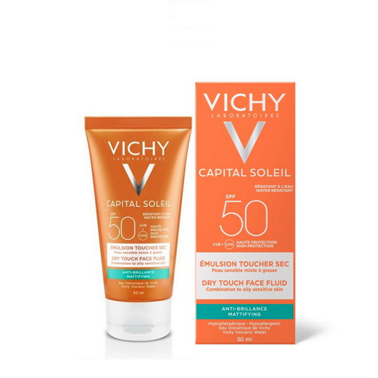 Vichy IDEAL SOLEIL Skin Perfecting Velvety Face Cream SPF50+ 50ml
