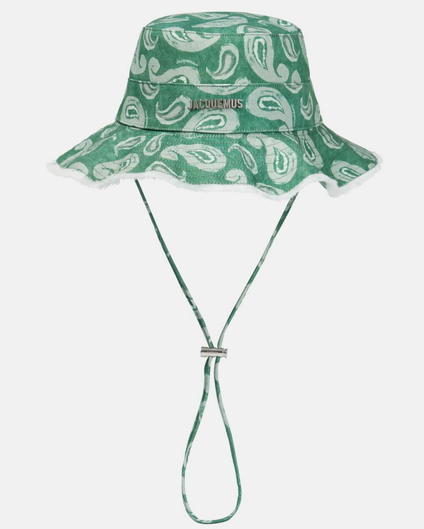 Jacquemus Le Bob Artichaut Sun Bucket Hat Green