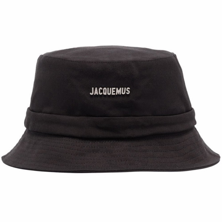 Jacquemus Le Bob Logo Bucket Hat Black