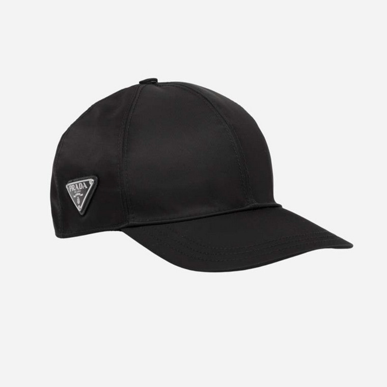 Prada Re-Nylon Logo Baseball Cap Mens Hat