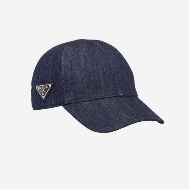 Prada Denim Baseball Cap Men's Hat