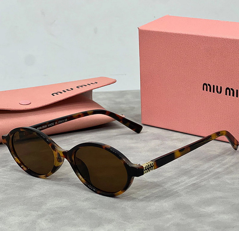 Miu Miu Oval Shape Cork Tortoiseshell Sunglasses MES002 Miu Miu Oval Shape Cork Tortoiseshell Sunglasses MES002