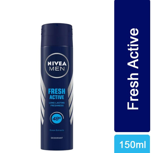 Nivea Men Fresh Active 48 hour Deodorant Spray 150ml Body Spray