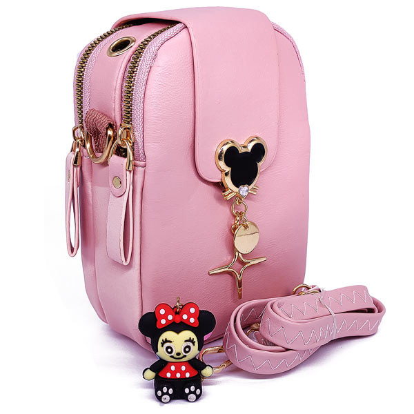 Korean Style Cute Baby Pink Ladies Cross Body Bag Ladies Bags