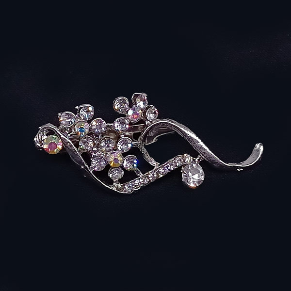 Sterling Silver Stone Studded Saree Pin Women's Accessories Gift