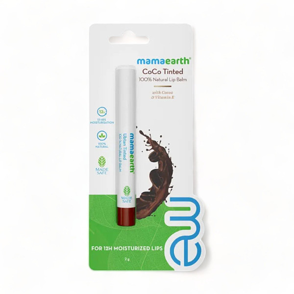 Mamaearth CoCo Tinted 100% Natural Lip Balm Beauty & Wellness Gift to Nepal  | Giftmandu