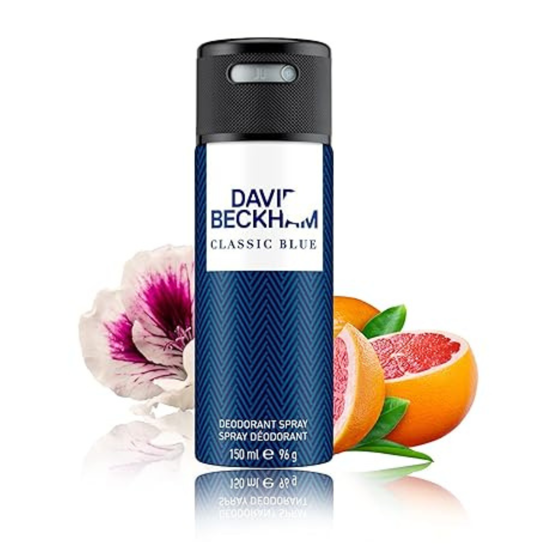 David Beckham Classic Blue/ Deodorant Spray oz (150ml) For Him