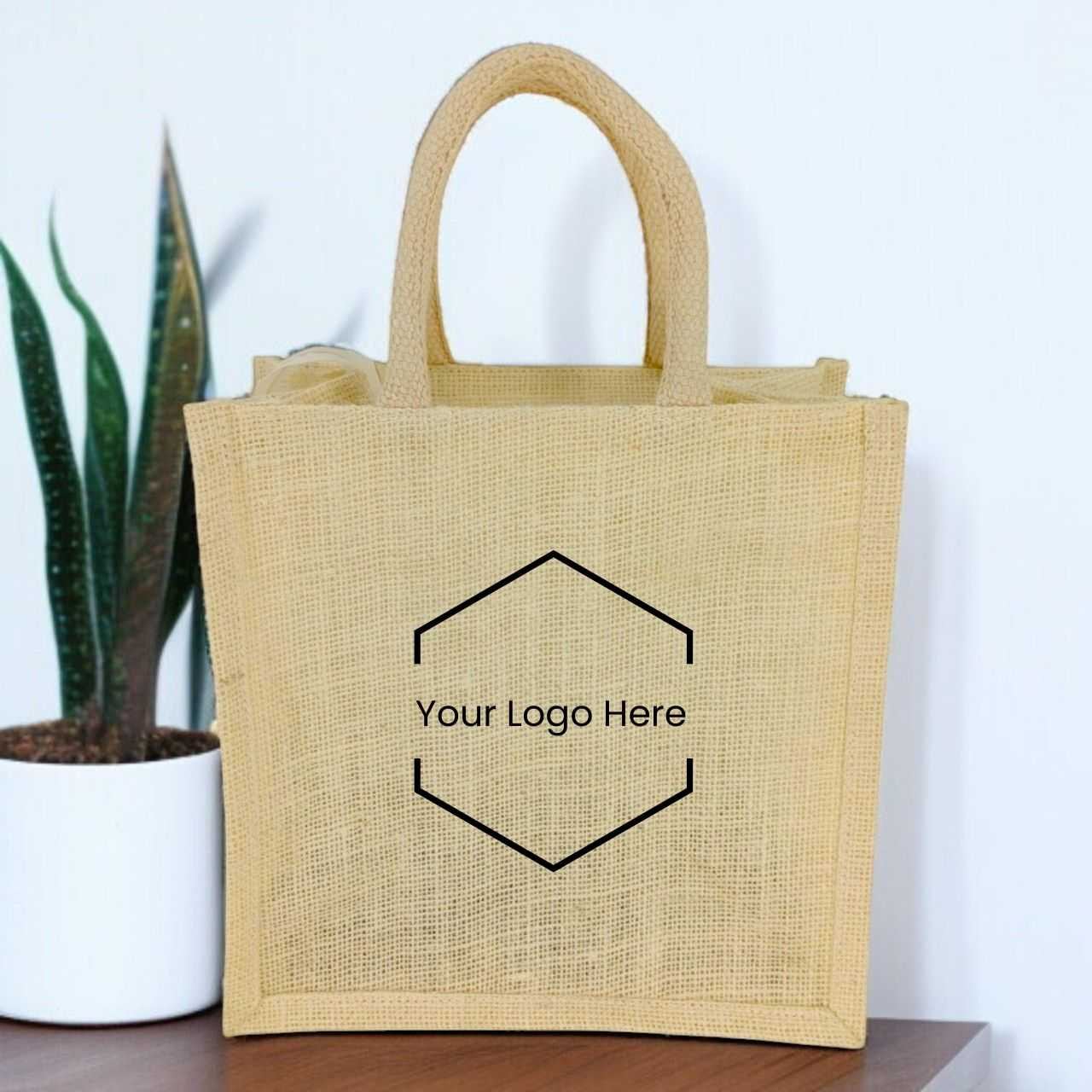 Personalized Logo Printed Jute Bag 10
