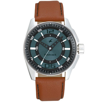 Fastrack Blue Dial Analog Watch for Men (3089SL05) Watches Gift to