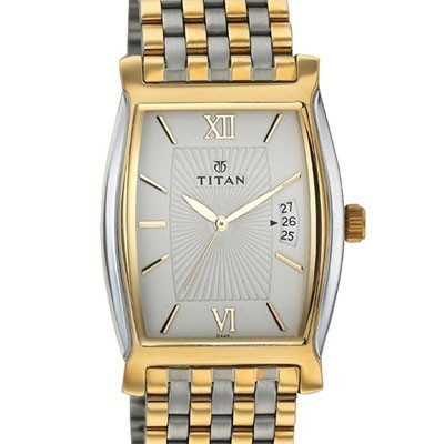 Titan TYCOON Analog Silver Dial Watch for Men (1530BM01) Watches