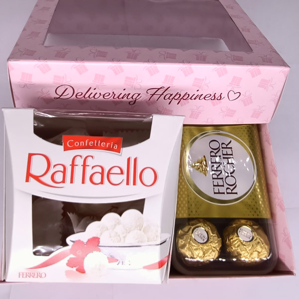 Raffaello and Ferrero Rocher Chocolates in a Box Chocolate Gift Box ...