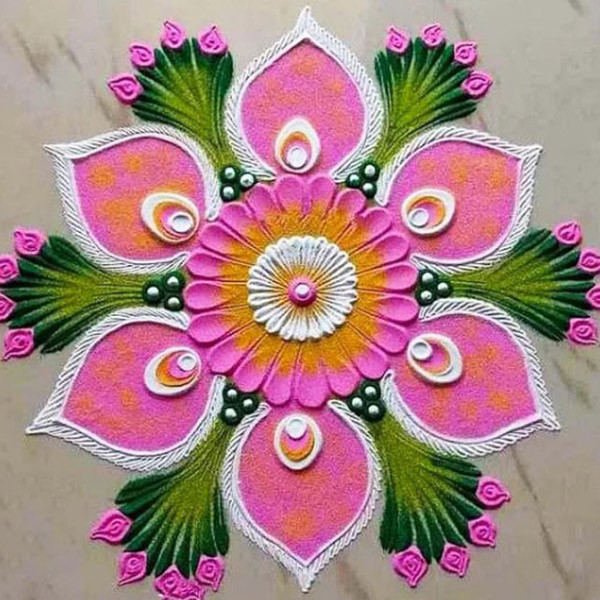 Set of Rangoli Decoration Colors Occasions Gift to Nepal Giftmandu