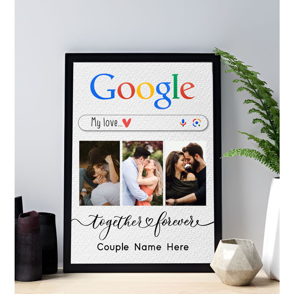 Google Frame Sample Personalized Google Themed Photo Frame Showpieces for Valentine Gift to ...