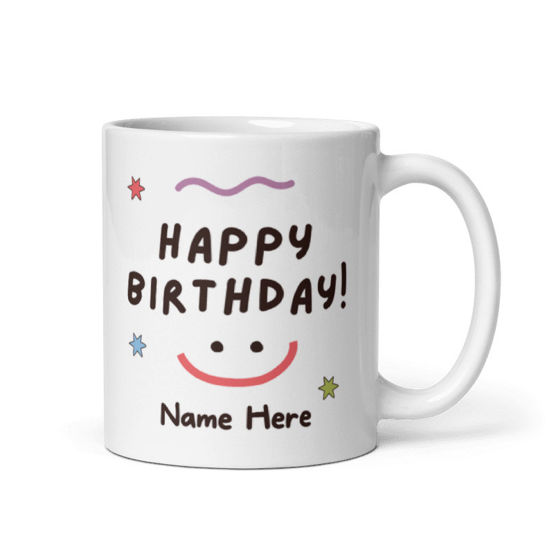 Happy Birthday printed Mug Birthdays Gift to Nepal Giftmandu