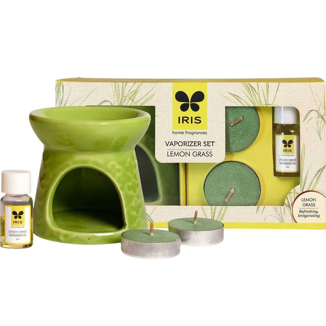 IRIS Home Fragrances Vaporizer Set- Lemon Grass