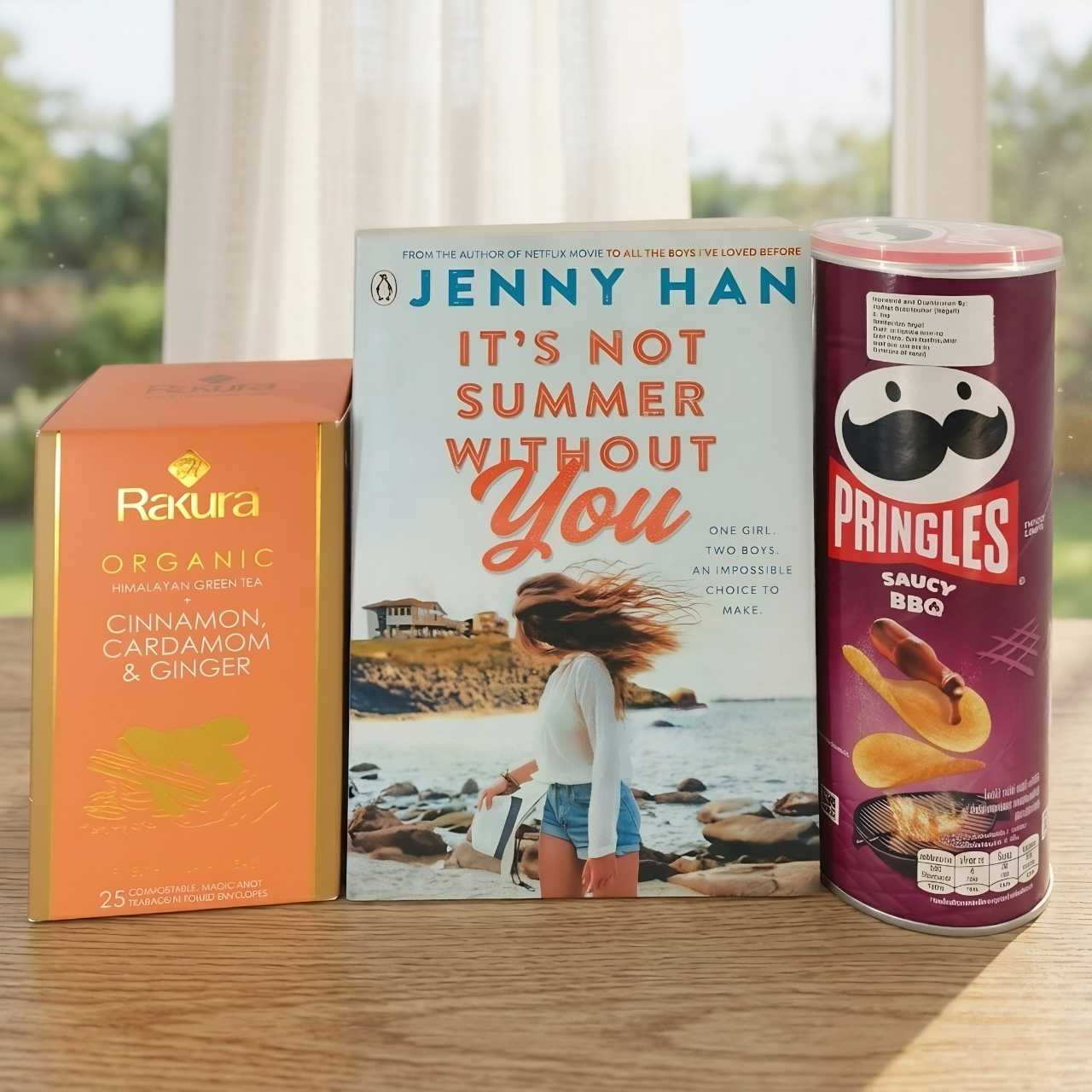 Comfort Combo: Tea, Book & Crunch Set Gift to Nepal | Giftmandu