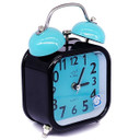 Blue Dial Square Shaped Alarm Clock 4.8''
