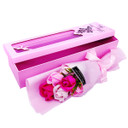 Pink Soap Rose Bunch In Beautiful Box 14''