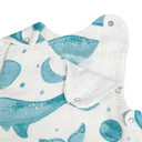 Crane Baby Caspian Wearable Blanket 0-9 Months (Muslin Whale Print)