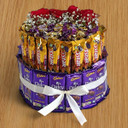 Graceful Chocolates Bouquet with Floral Beauty