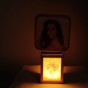 LED Rotating Square Photo Frame With Base Lamp
