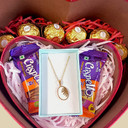 Heartfelt Gift Box for Her with Rocher and Necklace