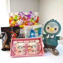 Birthday Gift with Mug Set, Chocolates & Penguin JNK-3886